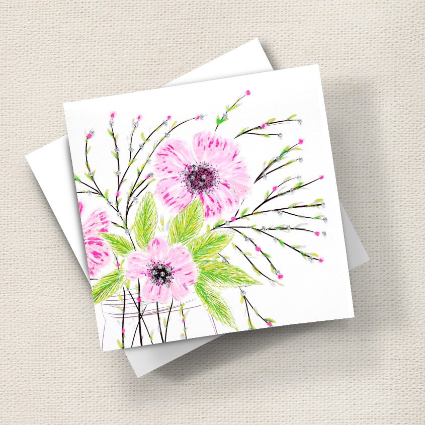 Flower Jar Pink