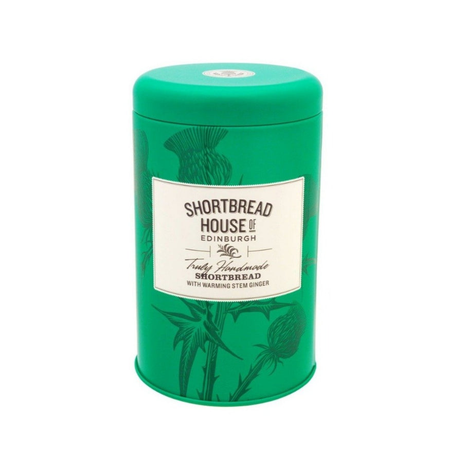 Tin of Truly Handmade Shortbread With Warming Stem Ginger 140g
