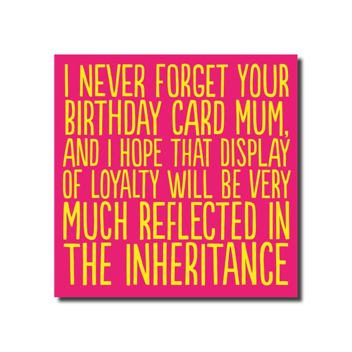 Never Forget Mum