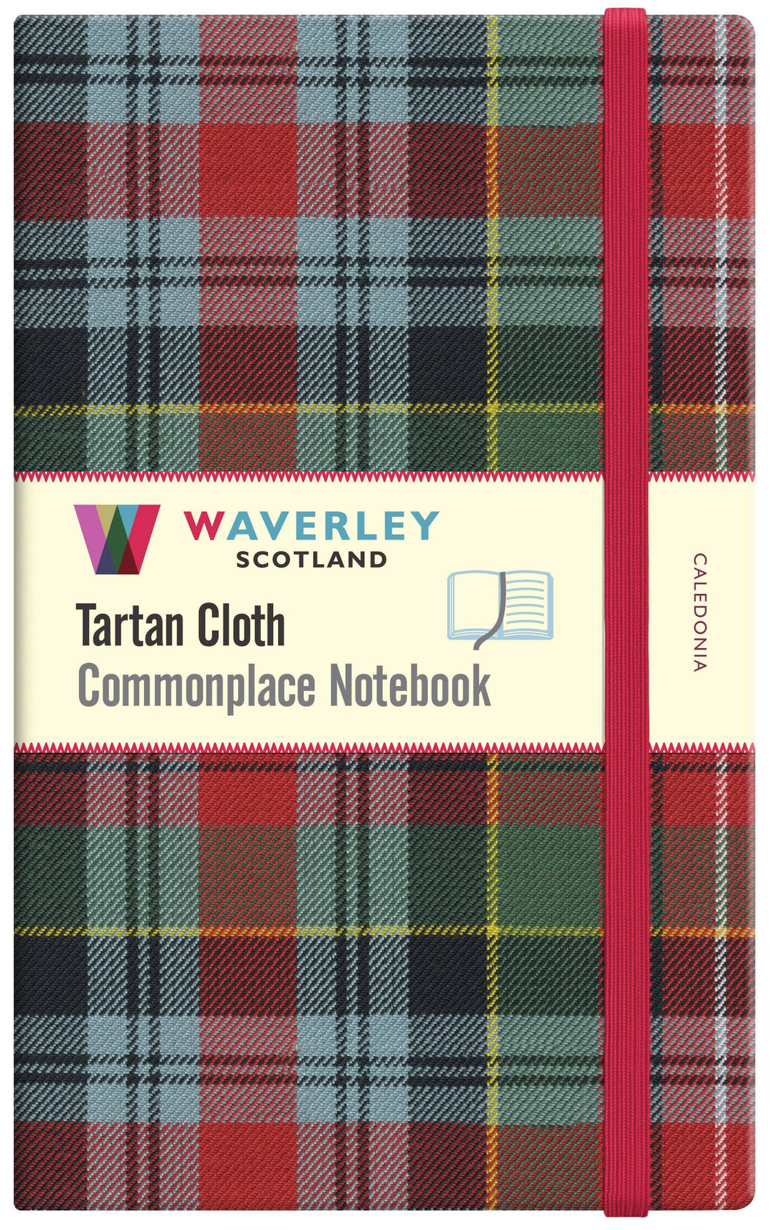 TARTAN CLOTH NOTEBOOK LARGE: CALEDONIA