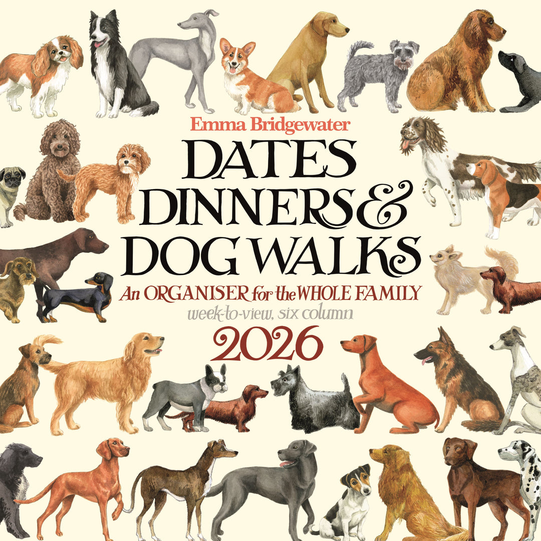 EMMA BRIDGEWATER DATES DINNERS DOG FAMILY ORGANISER