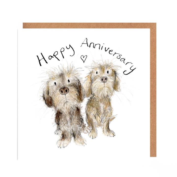 Happy Anniversary Gunther and Freya Wire Haired Dachshunds