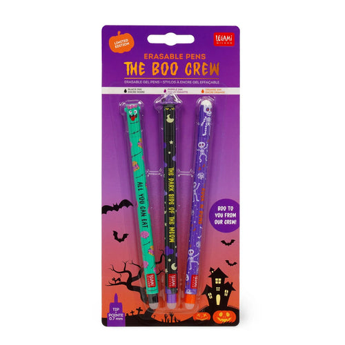 Set of 3 The Boo Crew Erasable Gel Pens