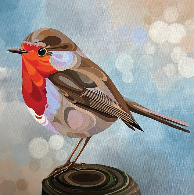 Robin On A Post