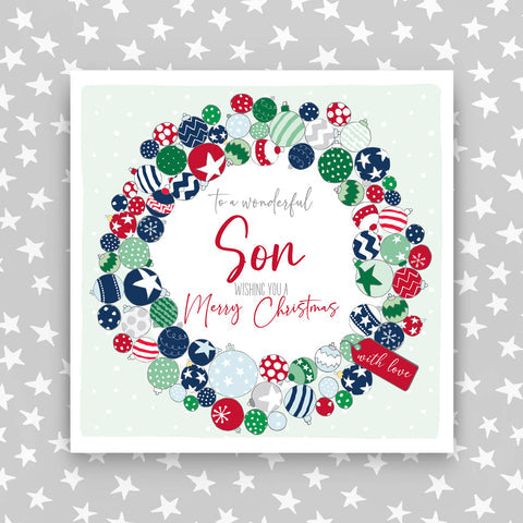 To A Wonderful Son Wishing You A Merry Christmas