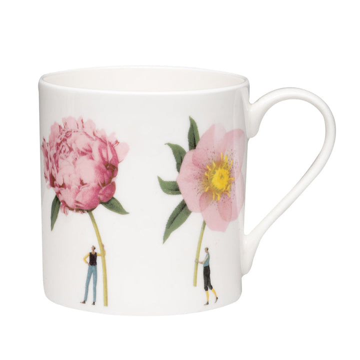 Pink Flowers Mug