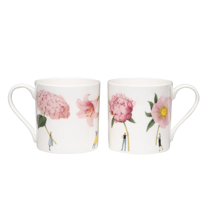 Pink Flowers Mug