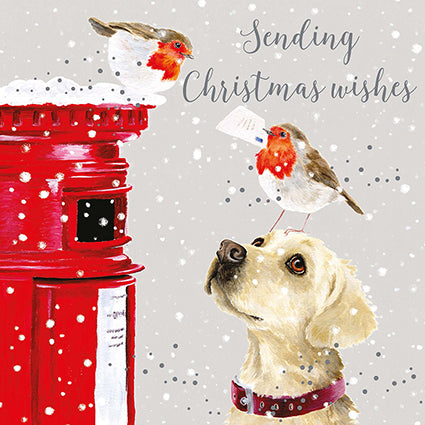 Letters to Santa (Dog and Robins)