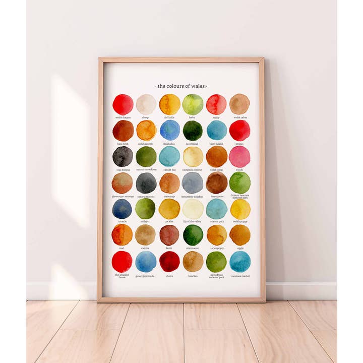 The Colours of Wales A5 Print
