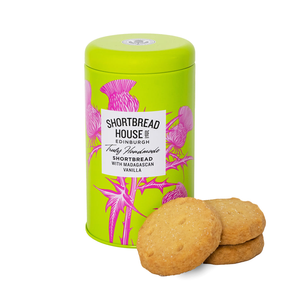 Tin of Truly Handmade Shortbread Biscuits with Madagascan Vanilla 140g