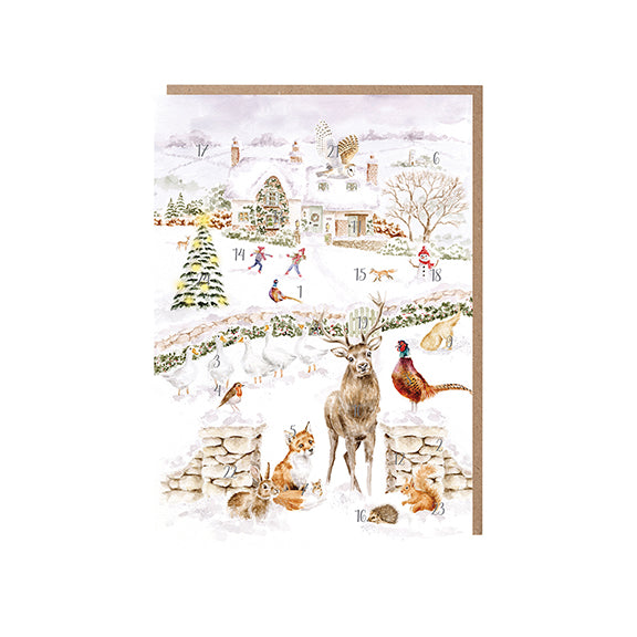 Home for Christmas Advent Calendar Card