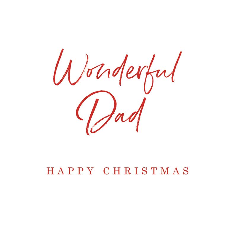 Happy Christmas Wonderful Dad