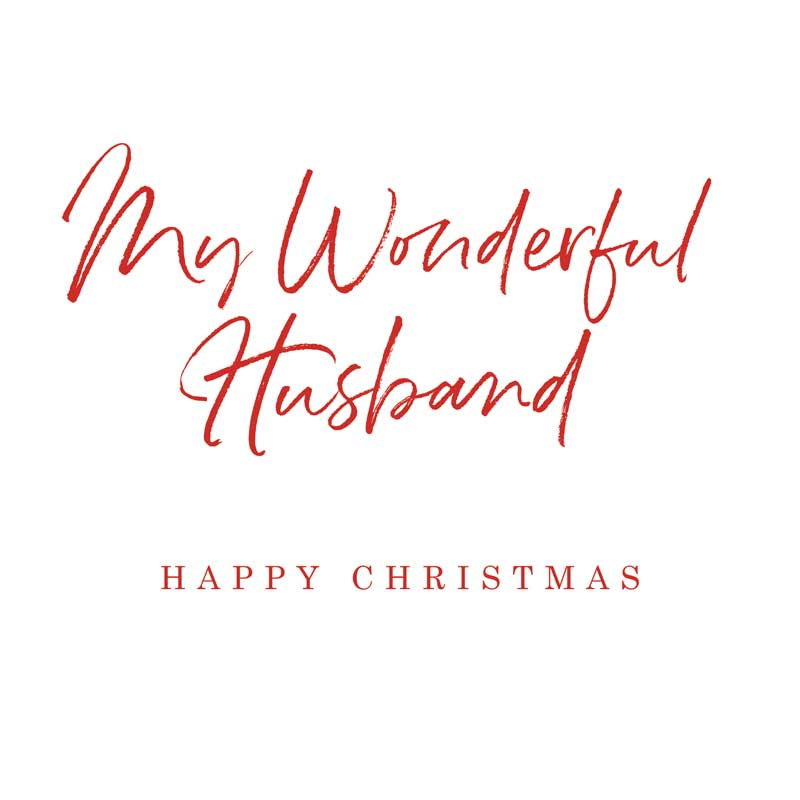 Happy Christmas To My Wonderful Husband