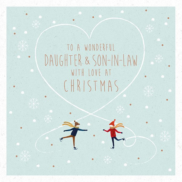 TO A WONDERFUL DAUGTER & SON-IN-LAW WITH LOVE AT CHRISTMAS