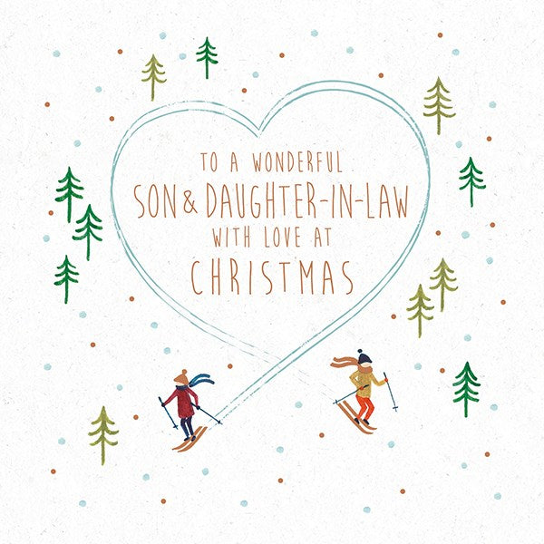 TO A WONDERFUL SON & DAUGTER-IN-LAW WITH LOVE AT CHRISTMAS