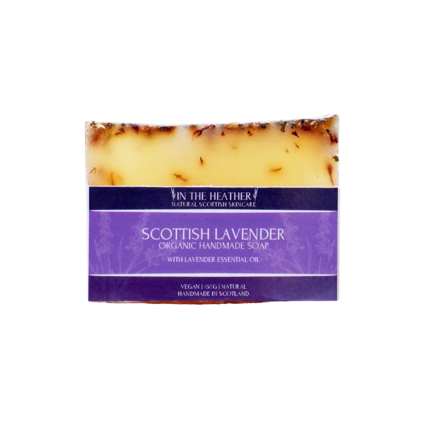 Scottish Organic Lavender Bar Soap 150g
