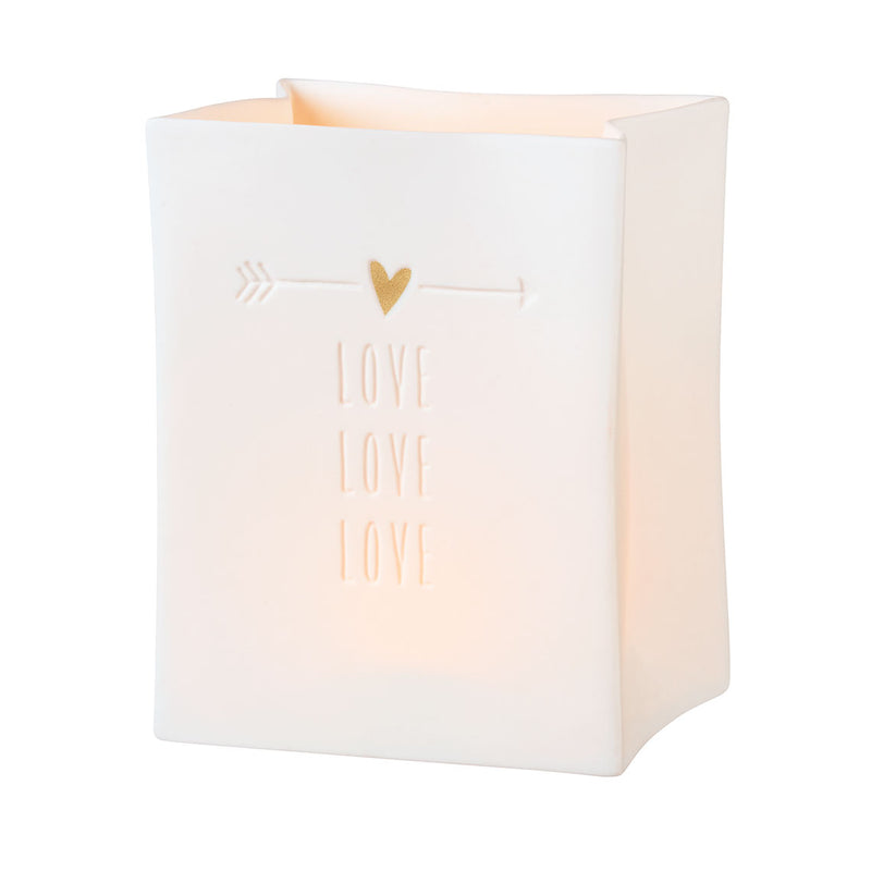 Porcelain Light Bag Love