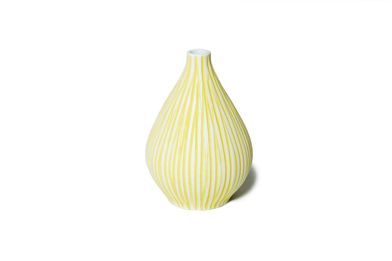 Kobe Vase Yellow Stripe