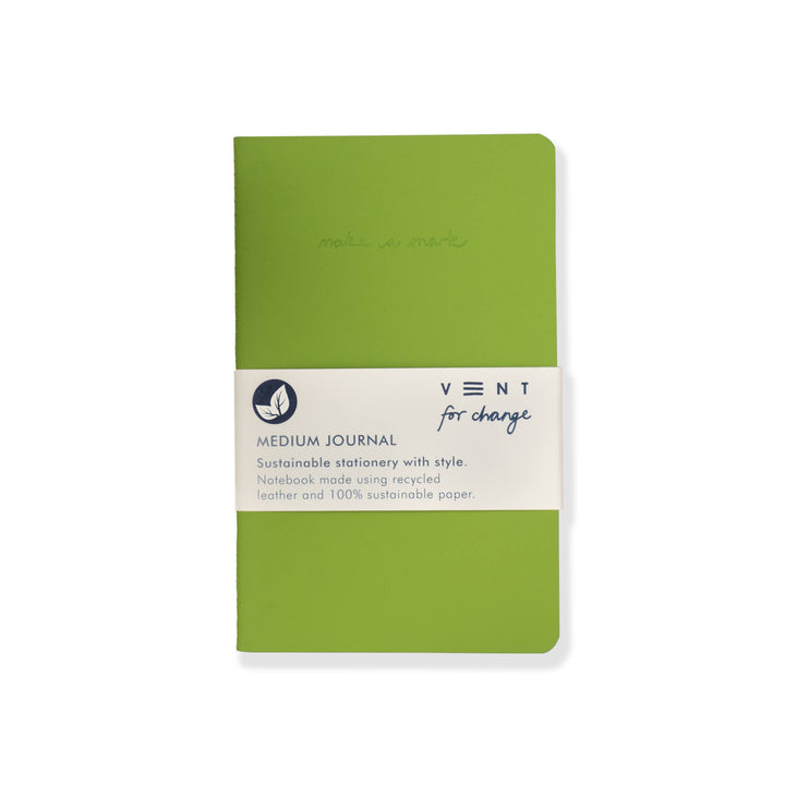 Recycled Leather Medium Notebook Journal