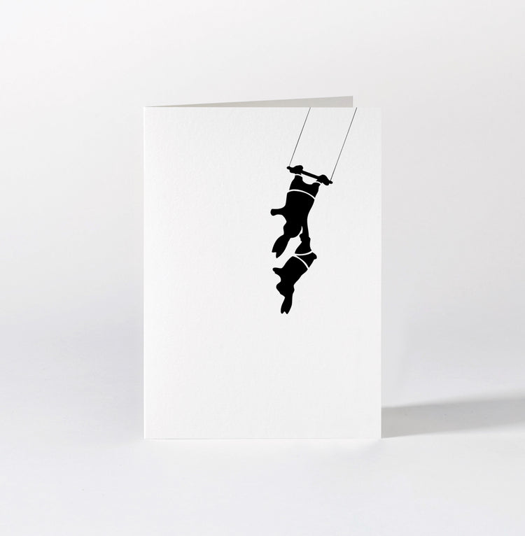 Trapeze Rabbit Card