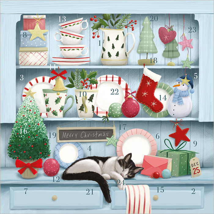 Christmas Dresser Advent Card