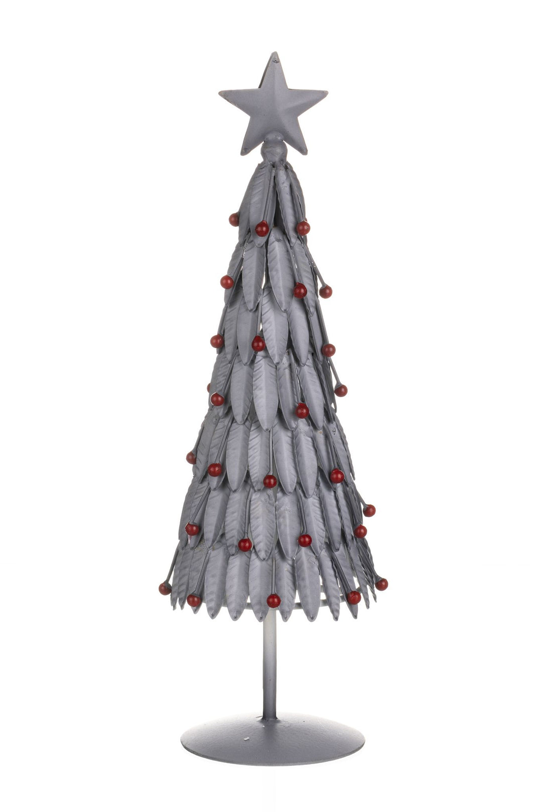 Silver Red Berry Christmas Tree