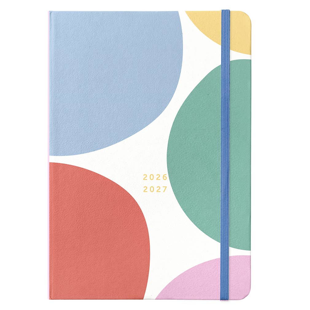 Mid-Year Day a Page Diary 2026/27 - Spot Pattern