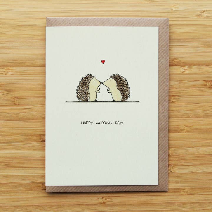 Happy Wedding Day Hedgehogs