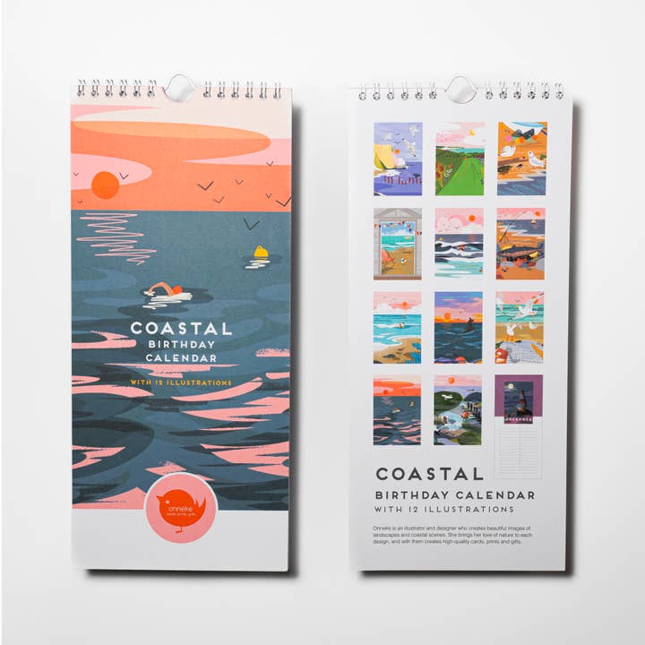 Coastal Birthday Calendar