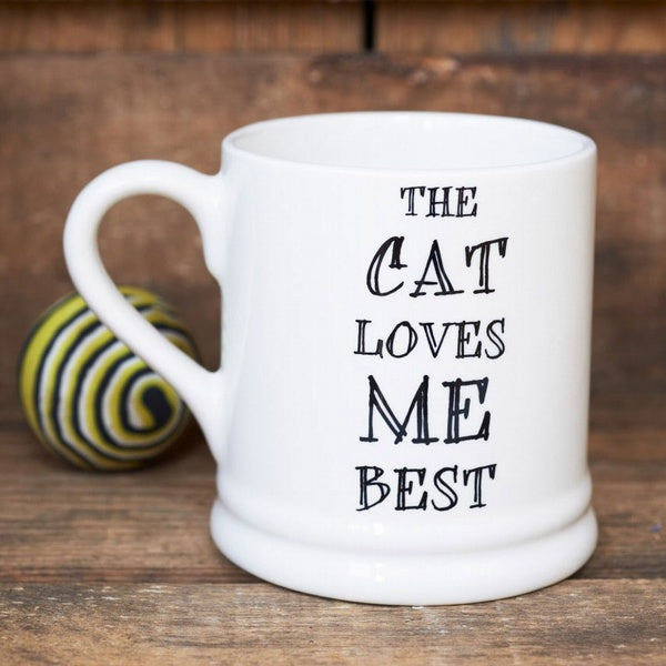 Cat Loves me Best Mug