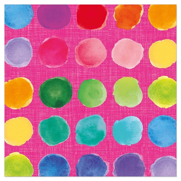 Color Dot Pink Napkin
