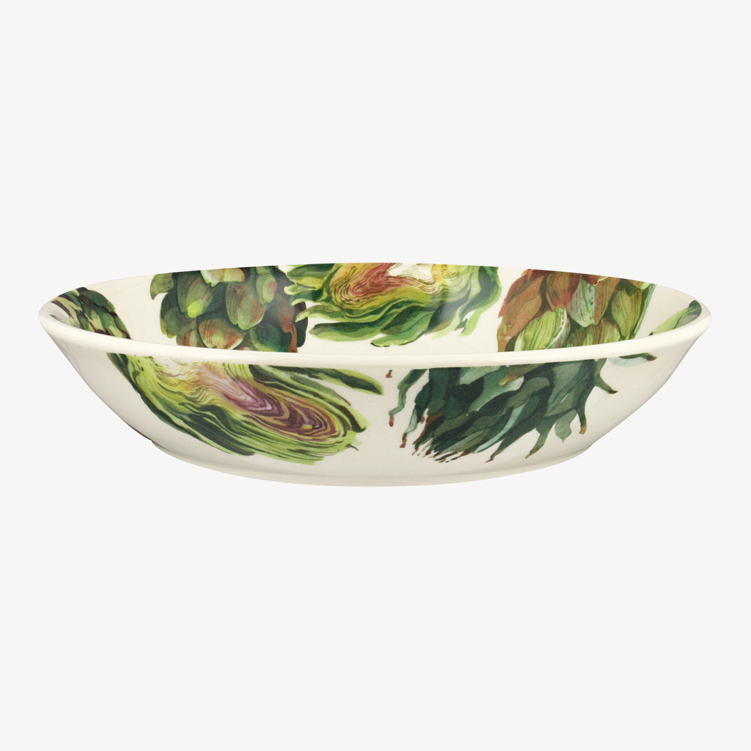 Aubergine & Flowers Medium Pasta Bowl