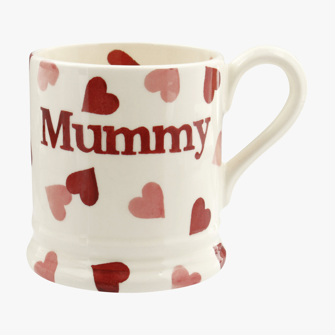 Pink Hearts Mummy 1/2 Pint Mug