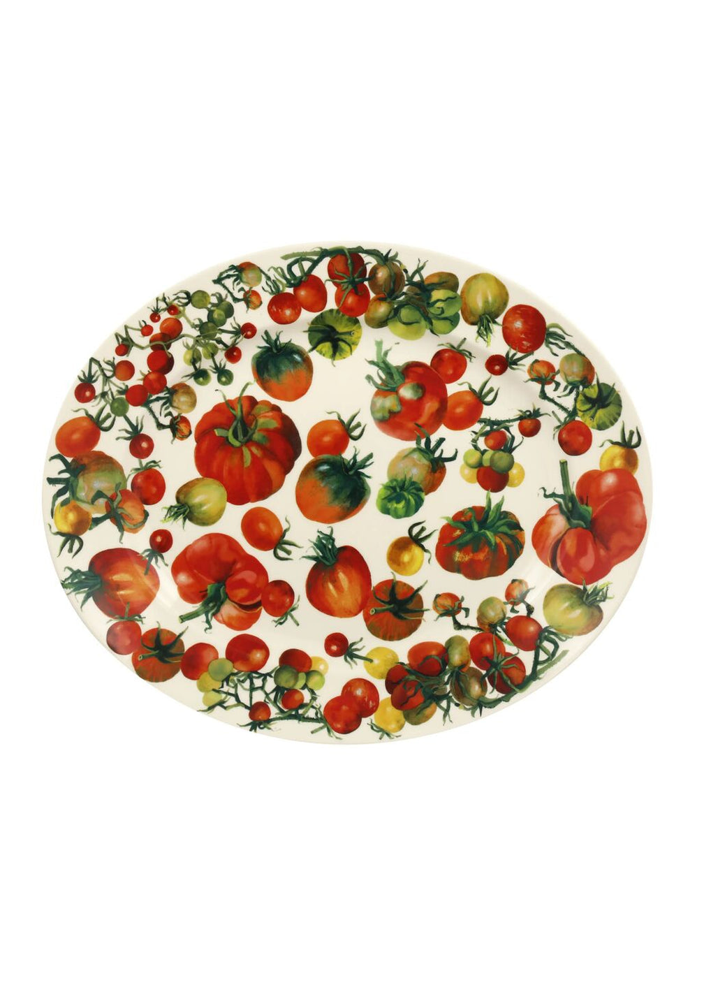 Vegetable Garden Tomatoes Medium Oval Platter