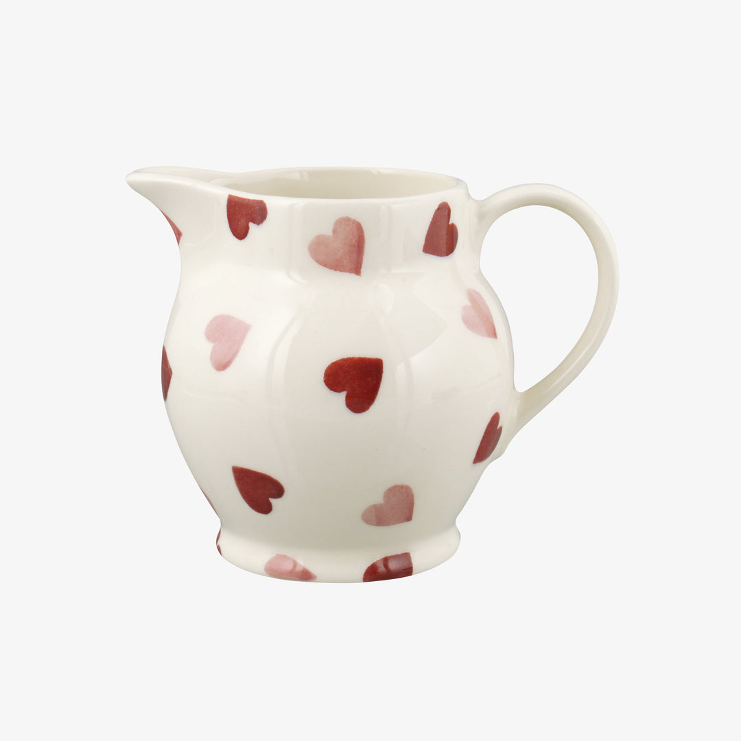 Pink Hearts 1/2 Pint Jug