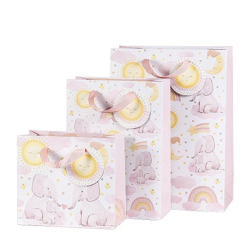 Gift Bag Pink Elephant