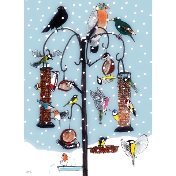 CHRISTMAS BIRD FEEDER PACK OF 8