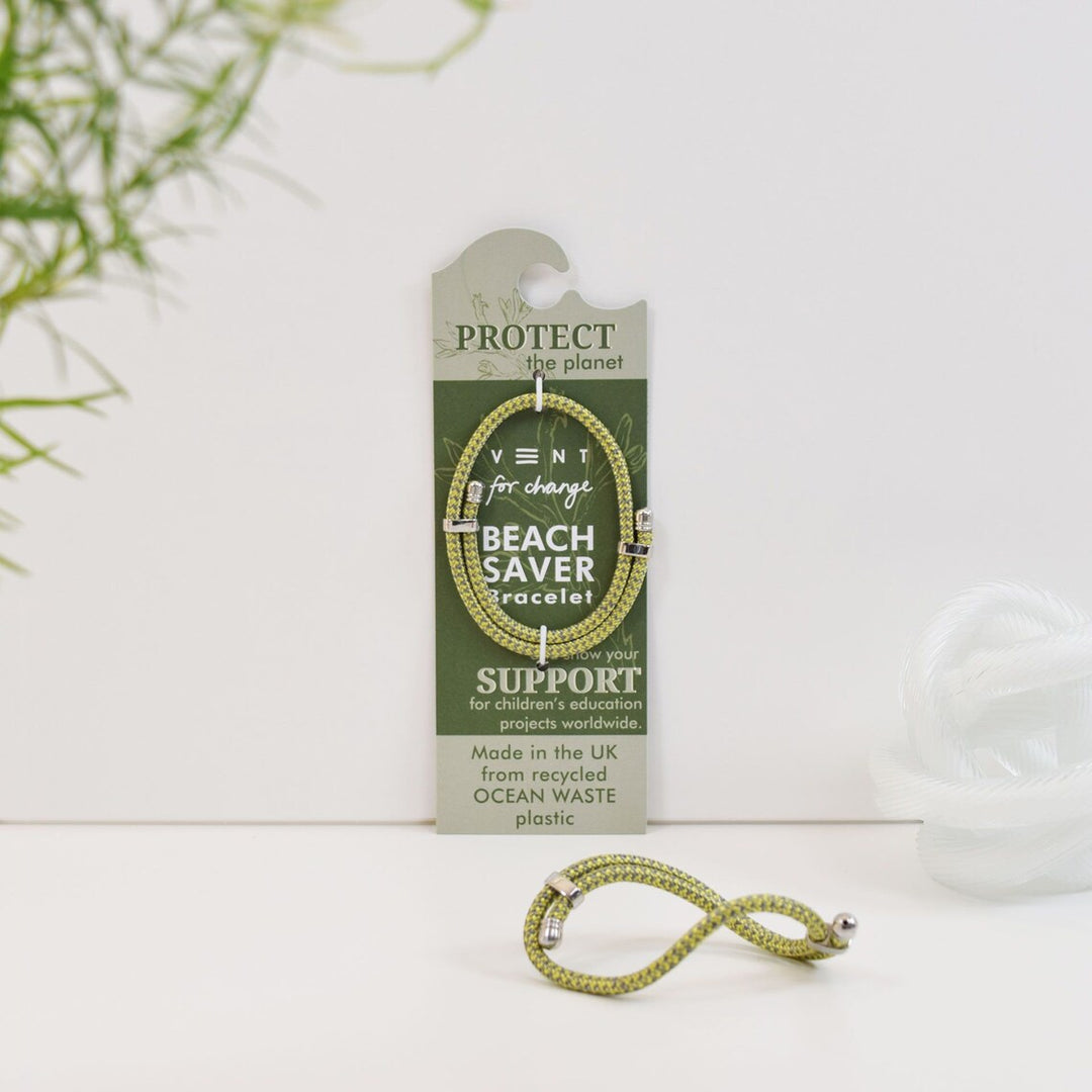 Recycled Ocean Waste Beach Saver Bracelet Algae Green