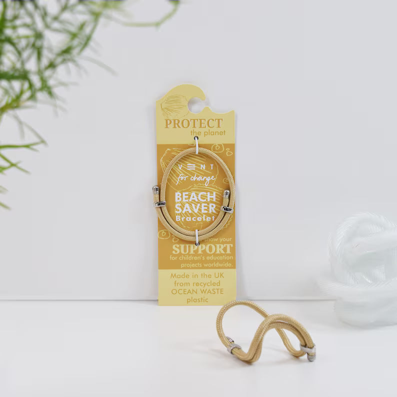 Recycled Ocean Waste Beach Saver Bracelet Sandy Yellow