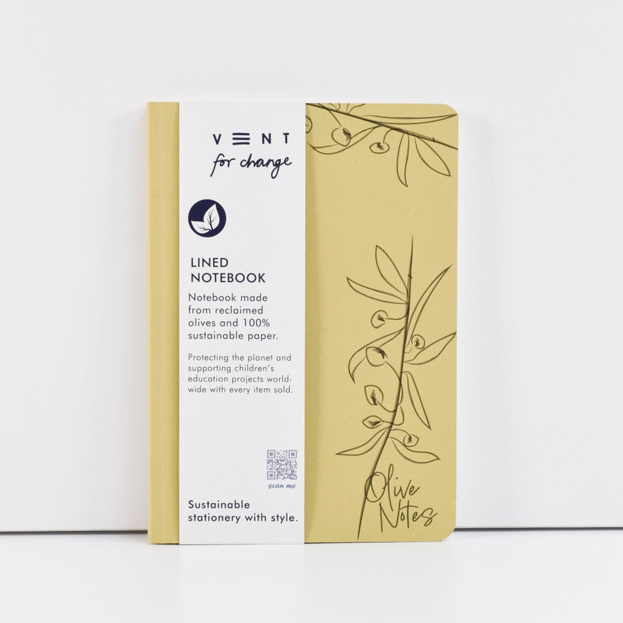 Olive Notes A5 Lined Notebook