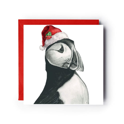 Vela the Puffin Santa Hat