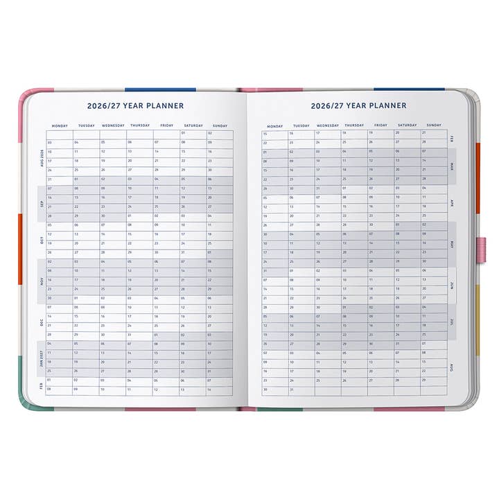 Mid-Year Day a Page Diary - Academic Planner - 2025/26