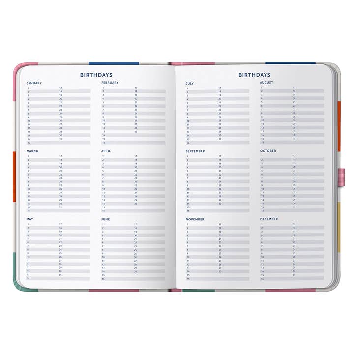 Mid-Year Day a Page Diary - Academic Planner - 2025/26