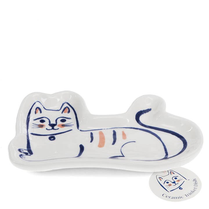 Cat Ceramic Trinket Dish