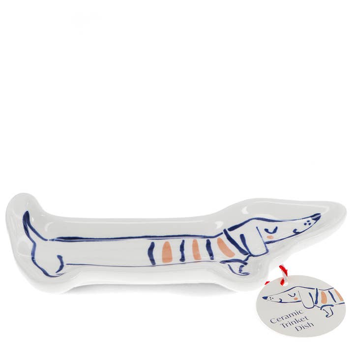 Sausage Dog Ceramic Trinket Dish
