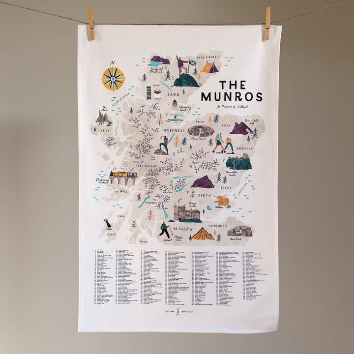 The Munros Tea Towel