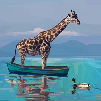 Giraffe and Duck