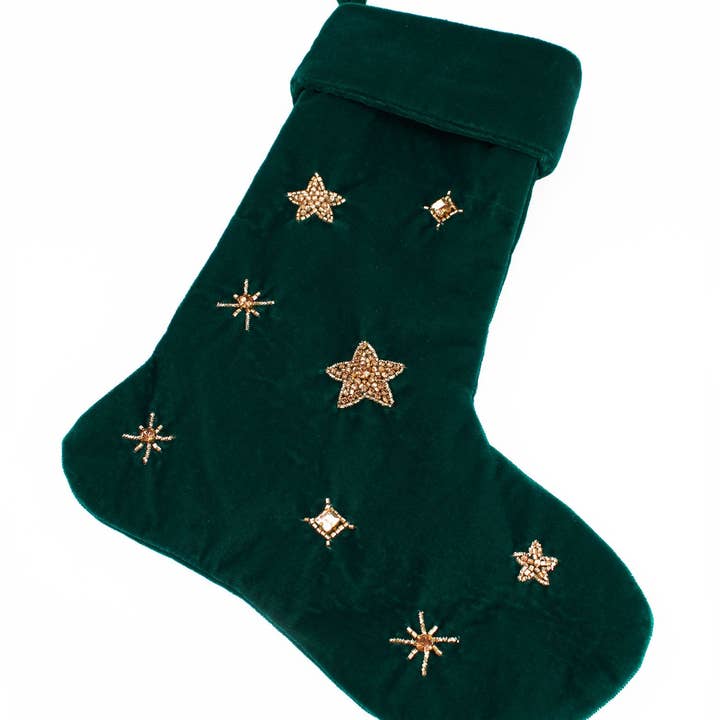 BIG GREEN STAR STOCKING