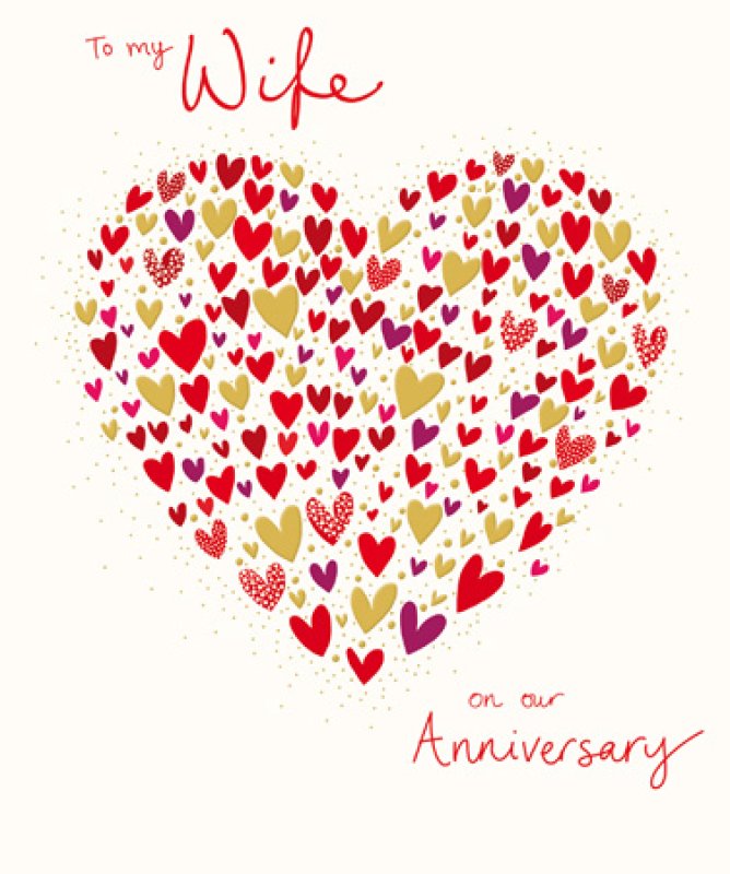 Heart full of love wife anniversary