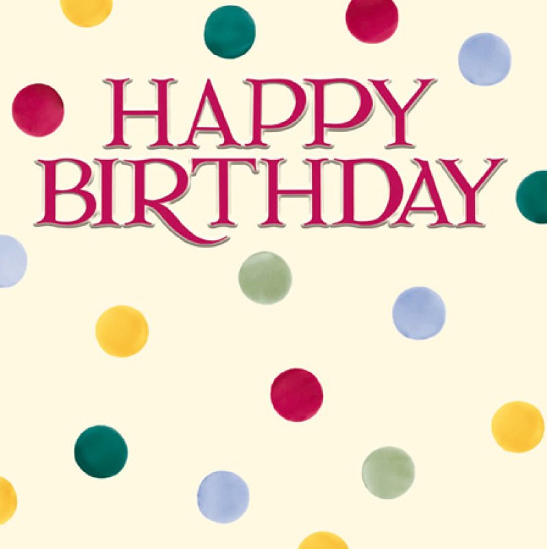 Happy Birthday Polka Dots